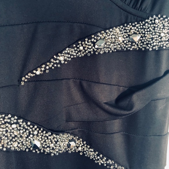 Formal Beaded Mini Dress - Picture 5 of 7